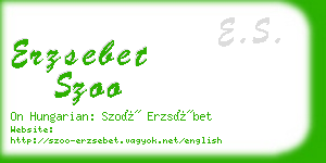 erzsebet szoo business card